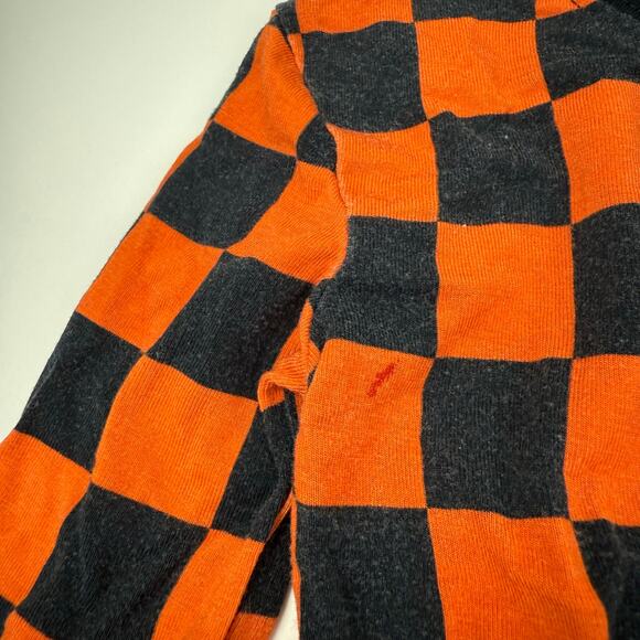 Dream Big Little Orange Black Check Bamboo Pajamas - Picture 2 of 5
